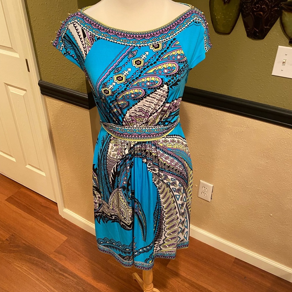 New York & Company tie back dress size medium